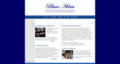 Desktop Screenshot of blaue-adria-schwanheim.de