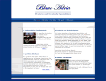 Tablet Screenshot of blaue-adria-schwanheim.de